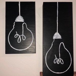 Minimalist Lightbulbs - Set of Two